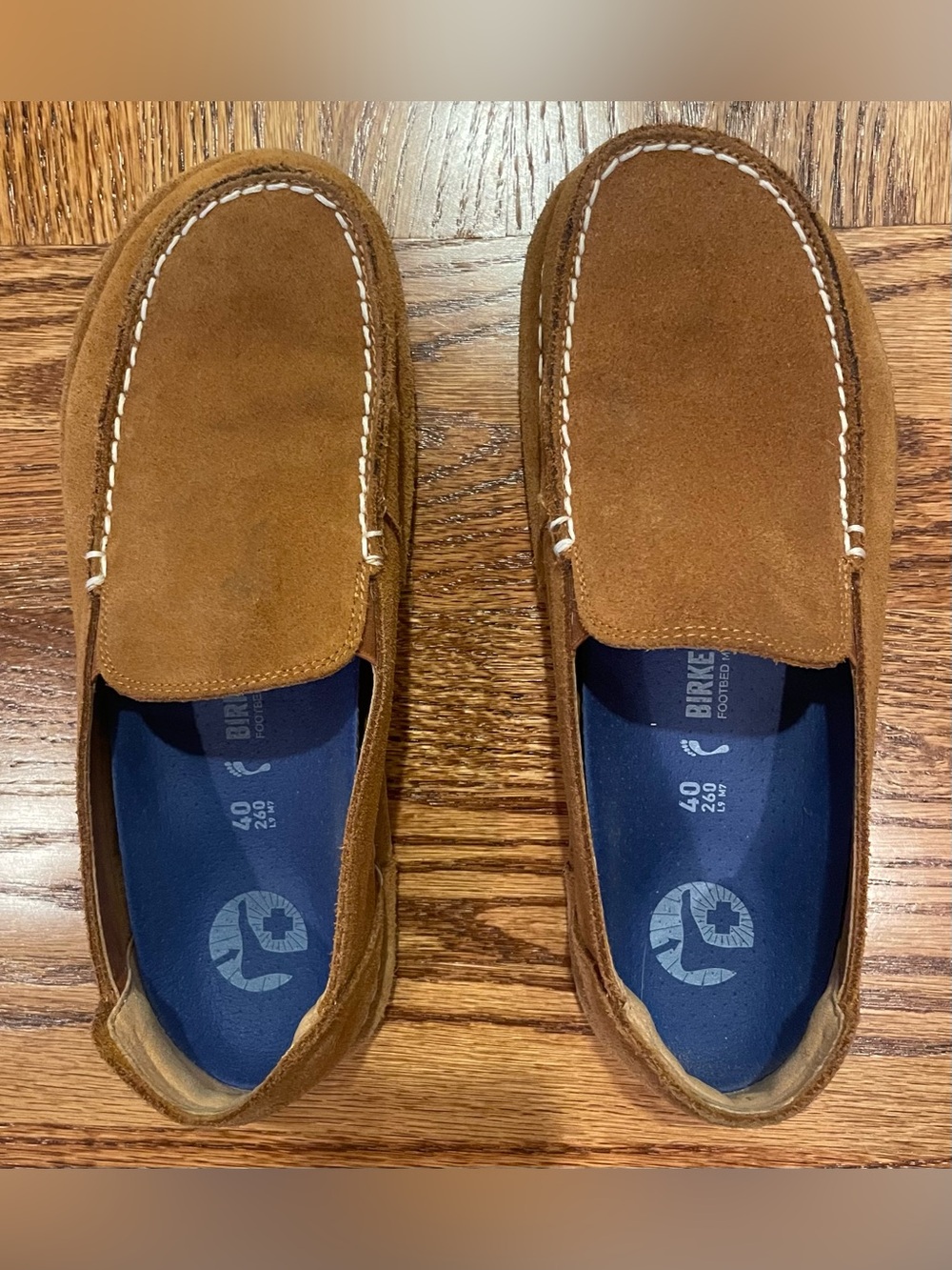 Birkenstock Women’s Suede Moccasin Loafer- Brown
